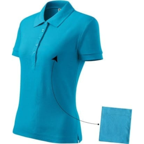 Malfini Cotton polo krekls W MLI-21344 tirkīzs / S