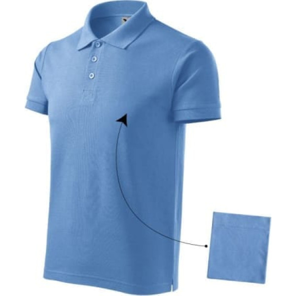 Malfini Cotton M LI-21215 polo krekls gaiši zils / M