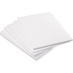 Lexicon Select Safe Print Lino Block Printing Tiles - Polystyrene Sheets for Printing - A4 Size Pack of 25 with Tips and Instructions