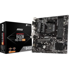 MSI B450M PRO-VDH MAX AMD AM4 DDR4 m.2 USB 3.2 Gen 2 HDMI Micro-ATX mātesplate