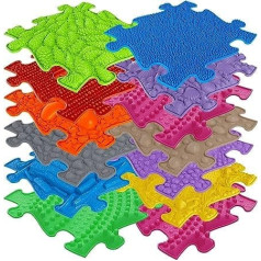 muffik Orthopaedic Sensorik Structure Mats Professional Set 1 Inch 13 Pieces for Tactile Perception