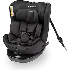 Bebeconfort EvolveFix i-Size 360° Rotating Child Seat, Group 0 1 2 3, ISOFIX Child Seat, from Birth to 12 Years, up to 36 kg, 40-150 cm, Black Mist