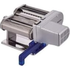 Ariete 1593 Pastamatic Electric Pasta Machine, 90 W, 2 Speed + Pulse, 9 Thickness Levels, 5 Pasta Moulds, Grey