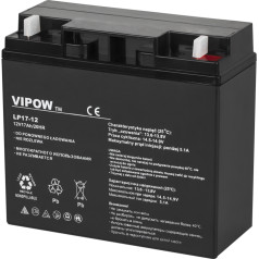 VIPOW 12V 17.0Ah gēla akumulators