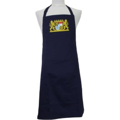 Bavarian Lion Crest Navy Blue Apron Apron, Adjustable Neck