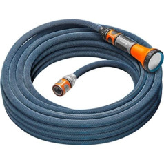 Gardena Liano Xtreme 1/2 Inch, 15 m Set: Extremely Robust Textile Fabric Garden Hose with PVC Inner Hose, Lightweight, Weather-Resistant (18465-20)