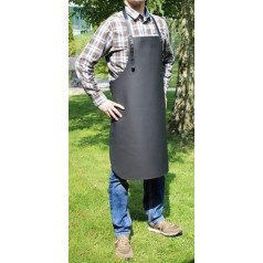 Beautiful Genuine Leather BBQ Apron - Cooking Apron - Leather Apron - Waiter Apron 70x90 cm - With Adjustable Strap