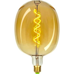 TIANFAN LED spuldzes Vintage spuldze T170 4W regulējama Edison dekoratīvā spuldze 220-240V E27 Golden