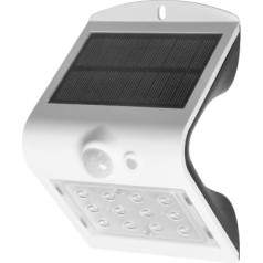 Orno SILOE LED 1.5W, saules lampa ar kustības sensoru 120st, 190lm, IP65, 4000K, 1200mAh, dubultā gaismas avots, balts