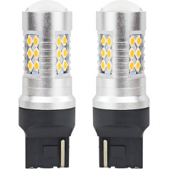 Canbus LED spuldzes 3030 24smd t20 7440 wy21w oranža 12v/24v