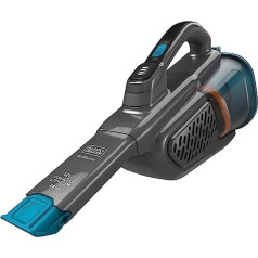 Black + Decker Lithium Dustbuster BHHV320B with Cyclonic Action - 12V, 25AW, cordless hand-held vacuum cleaner with pull-out crevice nozzle & charging station - bagless, cordless vacuum cleaner - Titanium / Blau