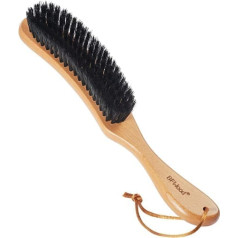 BFWood Clothes Brush - Boar Bristle Lint Brush for Suits, Cashmere, Wool, Velvet, Suede and Pet Hair - Large Beech Wood Handle