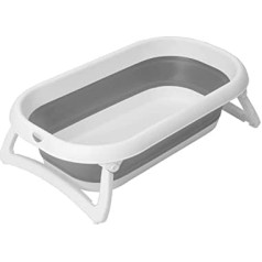 Rotho Babydesign 20458 0293 01 Baby Bath 2 Paredzēts zīdaiņiem no 0 mēnešu vecuma 82 x 48,5 x 22 cm pelēks/balts