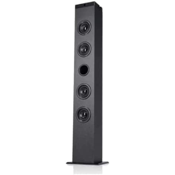 NK Vertical Sound Tower TWS (vienlaicīga skaņa) — Bluetooth 5.0, RMS, tālvadības pults, optiskā ieeja, RCA, koaksiālais, USB, FM (saderība: iOS un Android), melns (1 UD)