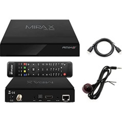 Amiko Mira X HiS-2000 DVB-S2X HEVC Satellite TV Linux 2X USB 2.0 100Mbps Ethernet Hdmi Multi Stream