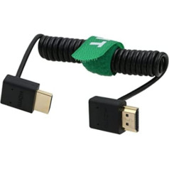 HangTon HDMI 4K 8K 60p UHD Reel Cable for ATOMOS Shinobi Portkeys BM5 FEELWORLD Blackmagic Video Assist 4K Monitor Sony FX9 Canon EVA-1 Camera Type A HDMI 2.1