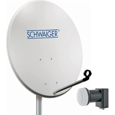 Schwaiger SPI993 011 SAT āra bloks (72 cm + Twin LNB) | 2-daļiņu satelītu sistēmām