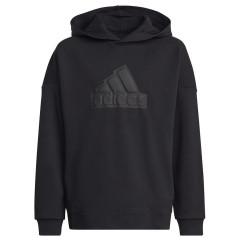 Džemperis adidas FI Logo HD Jr. HR6301 / melns / 140 cm