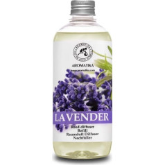 Istabas smaržas uzpildīšanas pudele Lavanda 500 ml - Vislabāk aromterapijai - Uzpildīt difuzoru ar dabīgo lavandas eļļu - Spa - Birojs - Fitnesa klubs - Restorāns