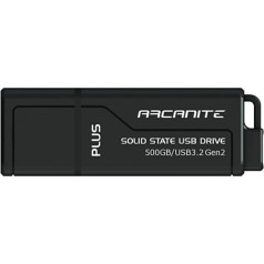 ARCANITE PLUS, 500 GB USB 3.2 Gen2 UASP SuperSpeed+ cietvielu USB diskdzinis. Līdz 600 MB/s lasīšanas, 500 MB/s rakstīšanas