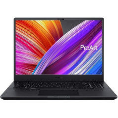 ASUS ProArt Studiobook 16 klēpjdators | 16 collu 16:10 120Hz WQXGA pretatspīduma IPS displejs | AMD R7-5800H | 16 GB RAM | 1 TB SSD | NVIDIA RTX 3060 | Windows 11 | QWERTZ tastatūra | Zvaigzne Melna