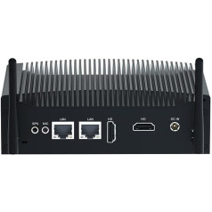 BASOARO bez ventilatora rūpnieciskais mini dators i5, mini dators Windows 11 Pro, 16G RAM 256G SSD Core i5 7300U rūpnieciskais dators ar RS232, RJ45 LAN, 2 HD displeji, USB 3.0, divjoslu Wi-Fi, BT, dators bez ventilatora