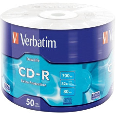 Verbatim CD-R 80MIN/700MB/52x ECO-Pack (50 diski)