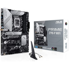 ASUS Prime Z790-P WiFi spēļu mātesplates ligzda Intel LGA1700 (ATX, PCIe 5.0, DDR5 atmiņa, 3x M.2, WiFi 6, HDMI, DisplayPort, Aura Sync)