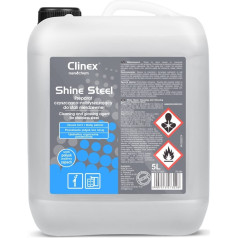 CLINEX Shine Steel 5L препарат для чистки и полировки мебели и техники из нержавеющей стали