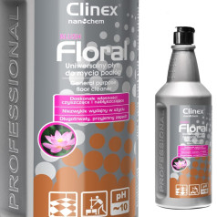 Жидкость для мытья полов без разводов с ароматом блеска CLINEX Floral - Blush 1L