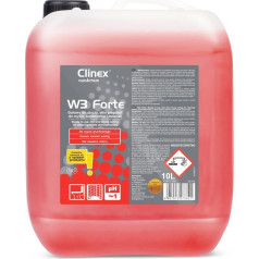 Жидкое чистящее средство для унитазов, писсуаров, умывальников устраняет запах мочи CLINEX W3 Forte 10л