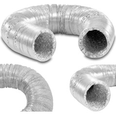 Шланг-труба для вентиляции кондиционера, алюминий, диам. 100мм длина 10м