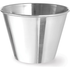 Ramekin bļoda nerūsējošā tērauda mērces trauks, dia. 100 mm 12 gab., 340 ml - Hendi 400067