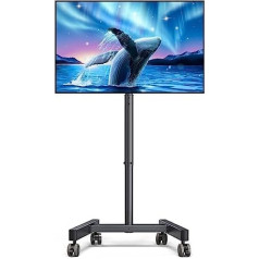 Perlegear televizora statīvs 13–43 collu televizoriem ar 30° slīpumu Universāls TV statīvs LED/LCD/OLED televizoram, regulējama augstuma televizora statīvs Notur 44 mārciņas Maks. VESA 200 x 200 mm