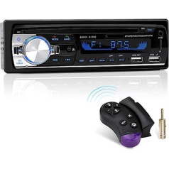 Automašīnas radio ar Bluetooth brīvroku komplektu un stūres tālvadības pulti, 1 DIN automašīnas radio MP3 atskaņotājs/fm radio, 2 USB porti mūzikas atskaņošanai un uzlādēšanai