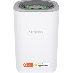 Airversa HomeKit gaisa attīrītājs ar vītni (nepieciešams HomPod Mini / Apple TV4K 2021 vai jaunāks) Gudrs H13 HEPA gaisa filtrs CADR 221 m³/h, 99,97% efektivitāte, AP2