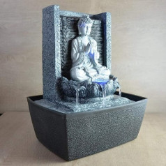 Zen Light scfrb1 Indoor Fountain Wall Buddha Prayer Dark Grey/Black 20 x 15 x 26 cm