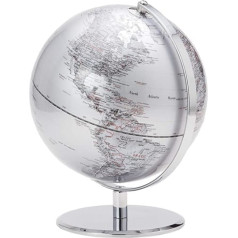 Torre & Tagus 901749C Latitude World Globe, sudrabs