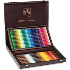 Caran D'Ache Supracolor Soft Aquarelle Pencils 80 koka kastīte