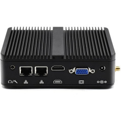 Weidian Mini dators bez ventilatora dators Mini dators mazs industriālais dators Celeron J4125 4 GB RAM DDR4 128 GB SSD Robusts bez ventilatora dators 2 RS232 LAN BT USB3.0 HD VGA Windows 11 Pro mini dators rūpnieciskais dators