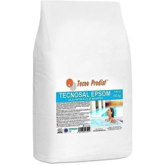 Tecno Prodist Tecnosal Epsom by Tecno Prodist Epsom sāls (10 kg maiss) vannas sāls, 100% dabīga ķermeņa kopšana, peldēšanas terapijas, niršanas baseini, peldbaseini