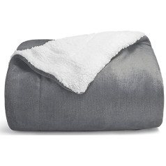 Wavve Sherpa microfibre blanket, soft, fluffy, cuddly and warm, sofa cover, couch, thick high-quality, 4 seasons for bed and sofa.