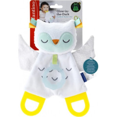 Teether soft owl glowing in the dark infantino