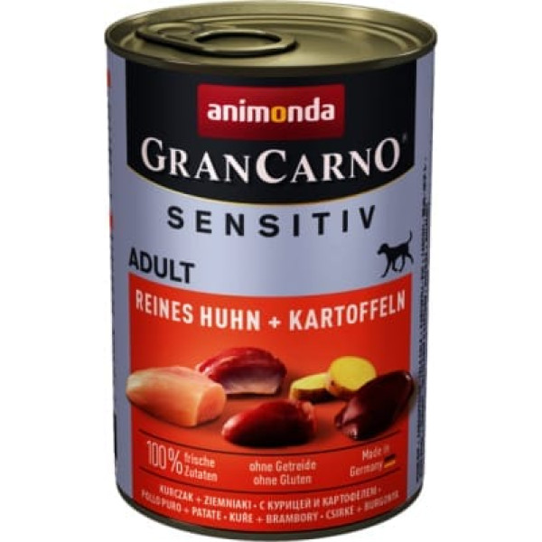 Animonda grancarno sensitiv garša: vista ar kartupeļiem 400g