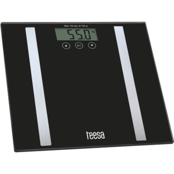 Teesa Glass bathroom scale with body analysis