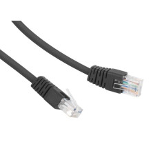 Patch cord cat.6 utp 5m melns