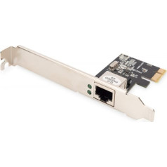 Digitus PCI Express vadu tīkla karte līdz gigabitam 10/100 / 1000 Mb/s, zems profils