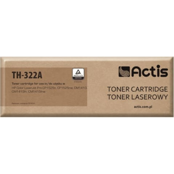 Actis th-322a toneris (aizstājējs hp 128a ce322a; standarta; 1300 lapas; dzeltens)