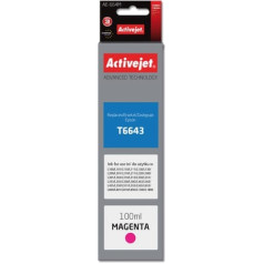 Activejet ae-664m tinte (aizvietotājs epson t6643; supreme; 100 ml; sarkana)