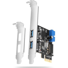 Action Pceu-232vls kontrolieris pcie 2+2x usb 3.2 ports gen 1, uasp, sp & lp, 15 kontaktu sata barošanas avots